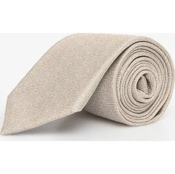 Kravata Kravata s hedvábím BOSS H-TIE CM 7.5 253 bílá barva, 50550504 08X, vel. ONE SIZE