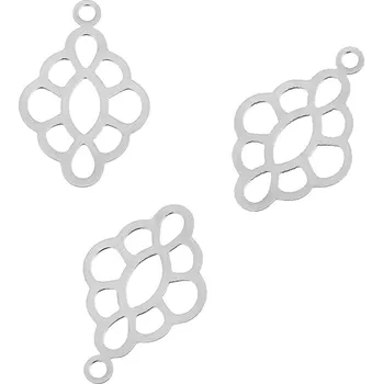 Materiál na výrobu šperku Tenký Ocelový Přívěsek 23mm -1ks - Nerez SL