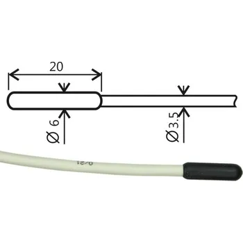 Comet SN199 | Pt1000TR160/0, teplotní sonda, kabel 1 m SN199