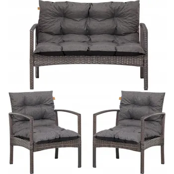 Polštář Polštář Blomster 110 x 100 x 8 šedý