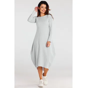 Dámské šaty Dámská šaty Awama A191 Awama šedá 1327594