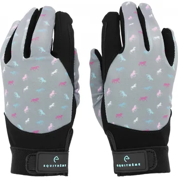 EQUITHÈME Rukavice jezdecké Maelle Equithème, dětské, grey 11-12 let