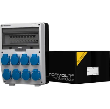 Rozvaděč Rozvaděč TD-S/FI 8x230V zásuvky Schuko DV-2824-D Doktorvolt