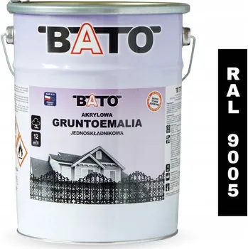 barva na kov Akrylátová základní barva a vrchní nátěr v jednom (jednosložková) barva BATO RAL 9005 ČERNÁ 5L