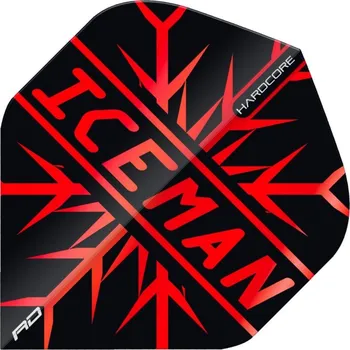 Příslušenství pro šipky Red Dragon Letky Gerwyn Price Iceman Hardcore Premium - Red RF6872
