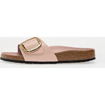Dámská obuv Tenisky Birkenstock Madrid Big Buckle Natural Leather Patent High-Shine Light Rose EUR 40