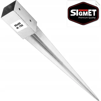 Patka sloupku Sigmet k zatlučení 60x60x750 mm