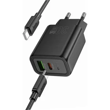 Rychlá USB-C GaN 30W nabíječka do sítě s kabelem pro Motorola Moto G13