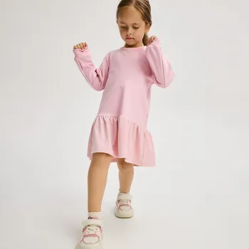 Dívčí šaty Reserved - Teplákové šaty - pastelově růžová - 485FW-03X - 485FW-03X-104