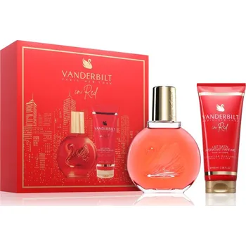 Dámský parfém Gloria Vanderbilt In Red Gloria Vanderblit In Red toaletní voda 100 ml + tělové mléko s parfemací 100 ml