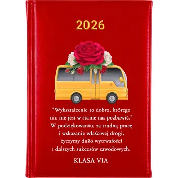 Kalendář Knižní kalendář 2026 A5 červený