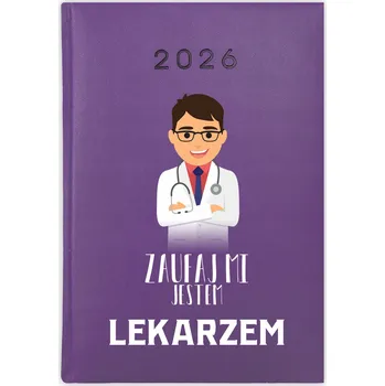 Kalendář Knihový kalendář 2026 A5 fialový