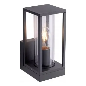 Nástěnné svítidlo PAUL NEUHAUS PAUL NEUHAUS LED nástěnné svítidlo, antracit barva, IP44, patice E27, ochrana proti stříkající vodě MEDION