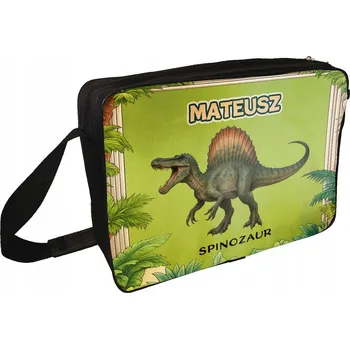 Taška přes rameno Dinosauři Spinosaurus s potiskem jména
