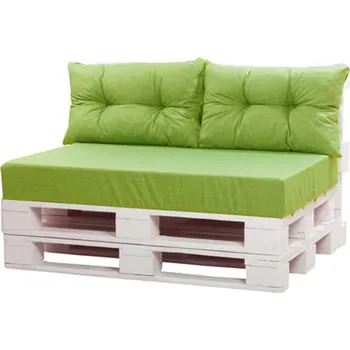 Polštář POLŠTÁŘ ZAHRADNÍ NA PALETOVÝ NÁBYTEK, LNOVÝ VZHLED, 120x80x10 + 2x 60x40 CM