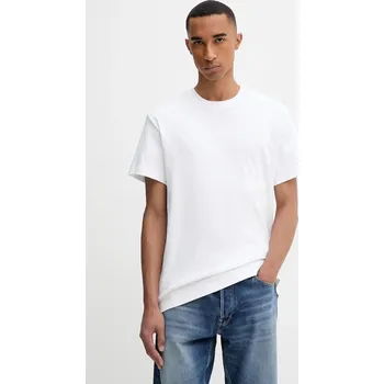 Bavlněné tričko G-Star Script D26823.D976 bílá 00X, vel. L