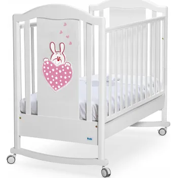 Dětská postýlka Dřevěná postýlka Feretti TENERE COCCOLE 65 x 125 cm bílá