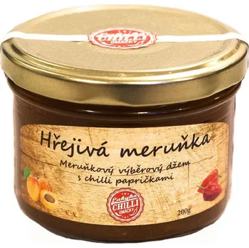 Lakyho chilli Hřejivá meruňka 200g - výběrový meruňkový chilli džem