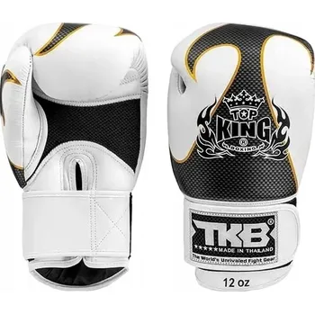 Boxerské rukavice Boxerské rukavice Top King TKBGEM-01A-WH-SV-10 10 oz