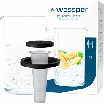 Konvice Wessper D2 Borosilikátové sklo 2,5 l