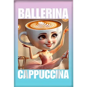 Obraz Magnet Italská Brain Rot Baletka Cappuccino Italská brain rot !