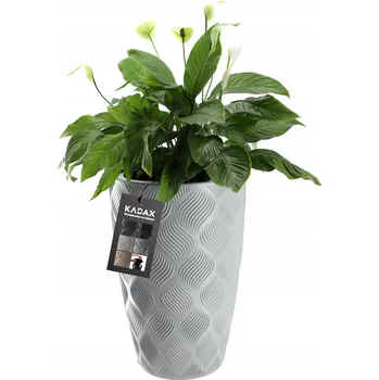 Květináč plast šedý Kadax 29 cm x 29 cm x 48,5 cm