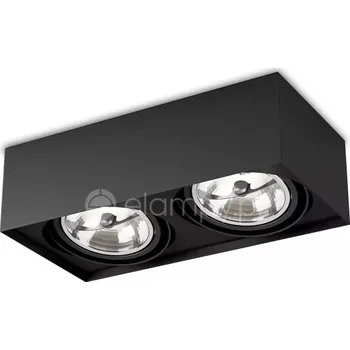 Bodové svítidlo Bodové svítidlo SQUARES mini 111x2 nástěnný černé strukturované 40111-0000-T8-00-12