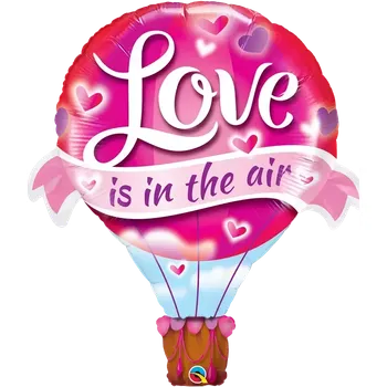 Balónek Foliový balonek Love is in the air - Balón 107 cm