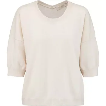 Dámský svetr CATNOIR dámský svetr světle béžový krátký rukáv vlněný