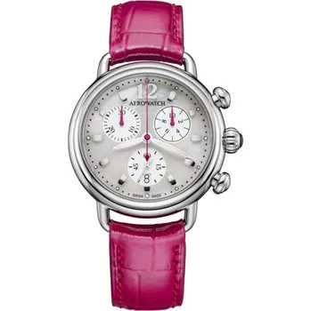 Hodinky Aerowatch 1942 Chrono Lady raspberry A 81105 AA04