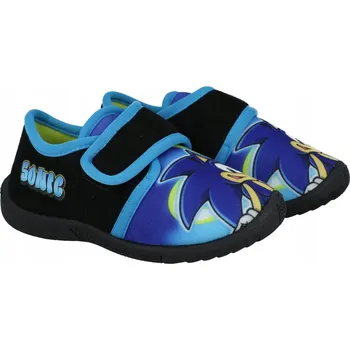 Dívčí bačkory Papuče SONIC pro chlapce na suchý zip, pružné, do školky, přezůvky R33