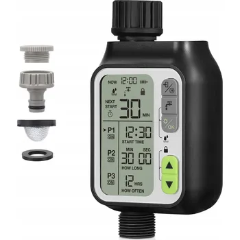 Zavlažovač Řídicí jednotka zavlažování Gotel s displejem a dešťovým senzorem