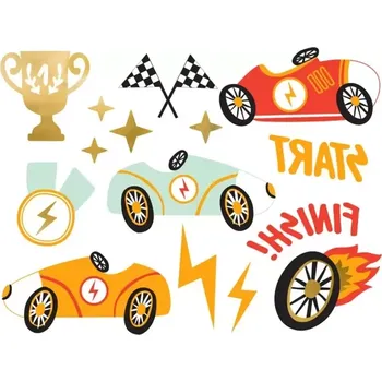 Odstranitelné tetování Dočasné tetování Závodní auta