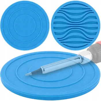 Páječka SILIKONOVÁ PODLOŽKA POD STOJAN PRO PÁJECÍ KOLBU ODPORNÁ 500°C MODRÁ