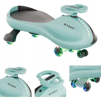 Odrážedlo Odrážedlo Tulano Focus 35 modré s LED kolečky pro děti od 3 let