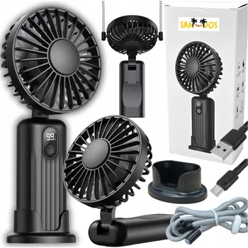 Domácí ventilátor Ventilátor mini SANDOS KAPESNÍ VĚTRÁK modrý