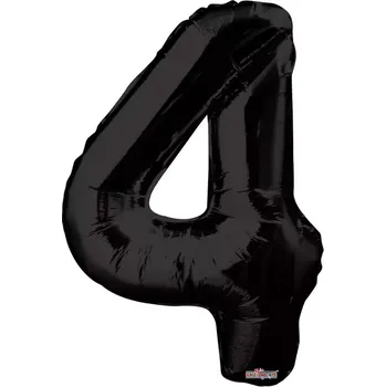 Balónek Foliová číslice - 86cm - černá 4