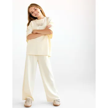 Dětská móda Reserved - Kalhoty wide leg - tělová - 259GX-02X - 259GX-02X-U14