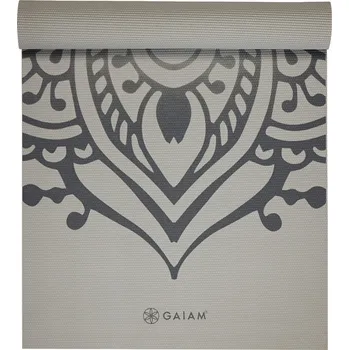 podložka na cvičení Podložka na jógu Gaiam 5mm Šedá Sundial Layers