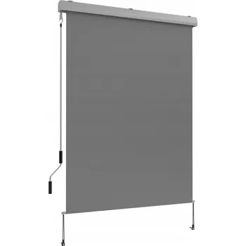 Balkónová clona GRINDI IN THE GARDEN PVC šedá 140x250 cm