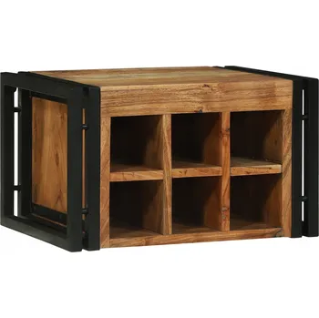 Stojan na víno STOJAN NA VÍNO 46X35X27.5CM Z MASIVNÍHO AKÁTOVÉHO DŘEVA