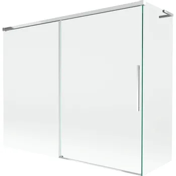 Vanová zástěna Dvoudílná vanová Paraván Mexen 190 x 150 cm průhledná