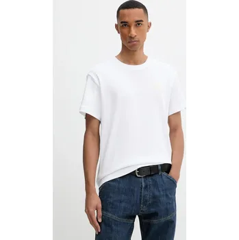 Pánské tričko Bavlněné tričko G-Star Chest logo D26821.D976 bílá 00X, vel. M