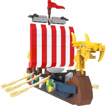 ostatní stavebnice Stavebnice – Vikingská loď, 302 dílků, Historický Model