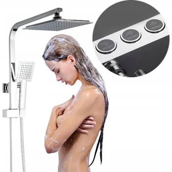 Vodovodní baterie Sprchová baterie páková nástěnná stříbrná