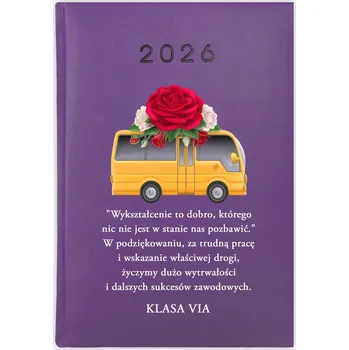 Kalendář Knihový kalendář 2026 A5 fialový