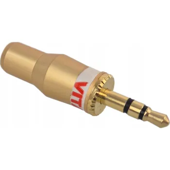 Audio kabel Zástrčka Vitalco jack stereo, pozlacená, perleťová, 3,5 mm