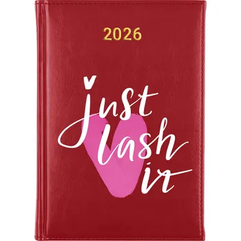 Kalendář Knižní kalendář 2026 A5 červený