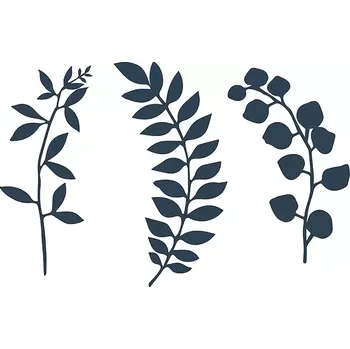 Svatební dekorace Dekorační větvičky tmavě modré 9ks