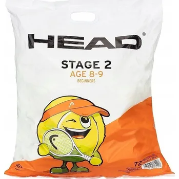 Tenisový míč Tenisové míče HEAD STAGE 2 ORANGE 72 ks Metodické pro výuku hry